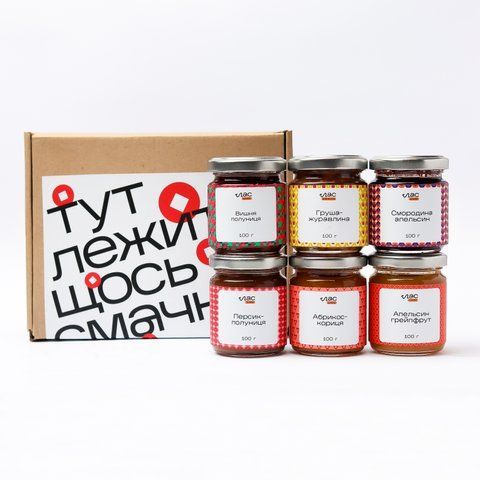 Set of craft jams Las Degustacion 6 flavors